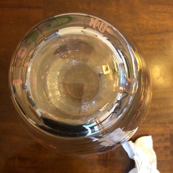 Beautiful Crystal Romanian Hand Painted Art Glass Floral Vase - Picture 9 of 9